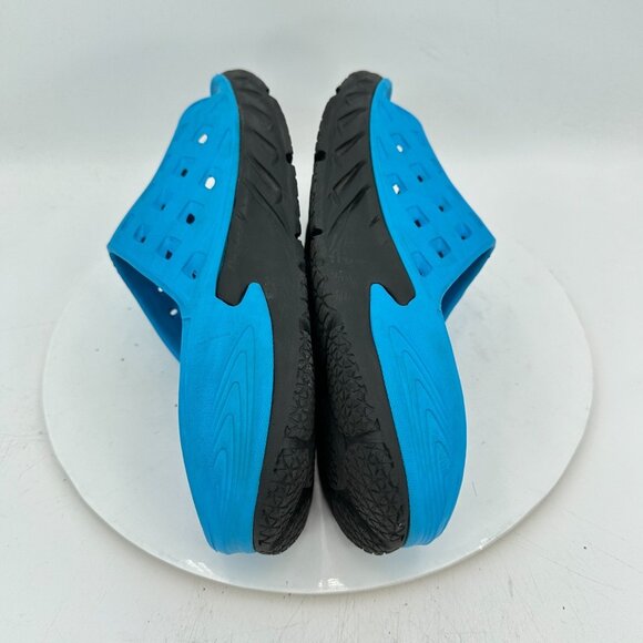 Hoka One One Ora Recovery Men Size 12 Blue Black Rubber Slide Comfort Sandal - Picture 6 of 12
